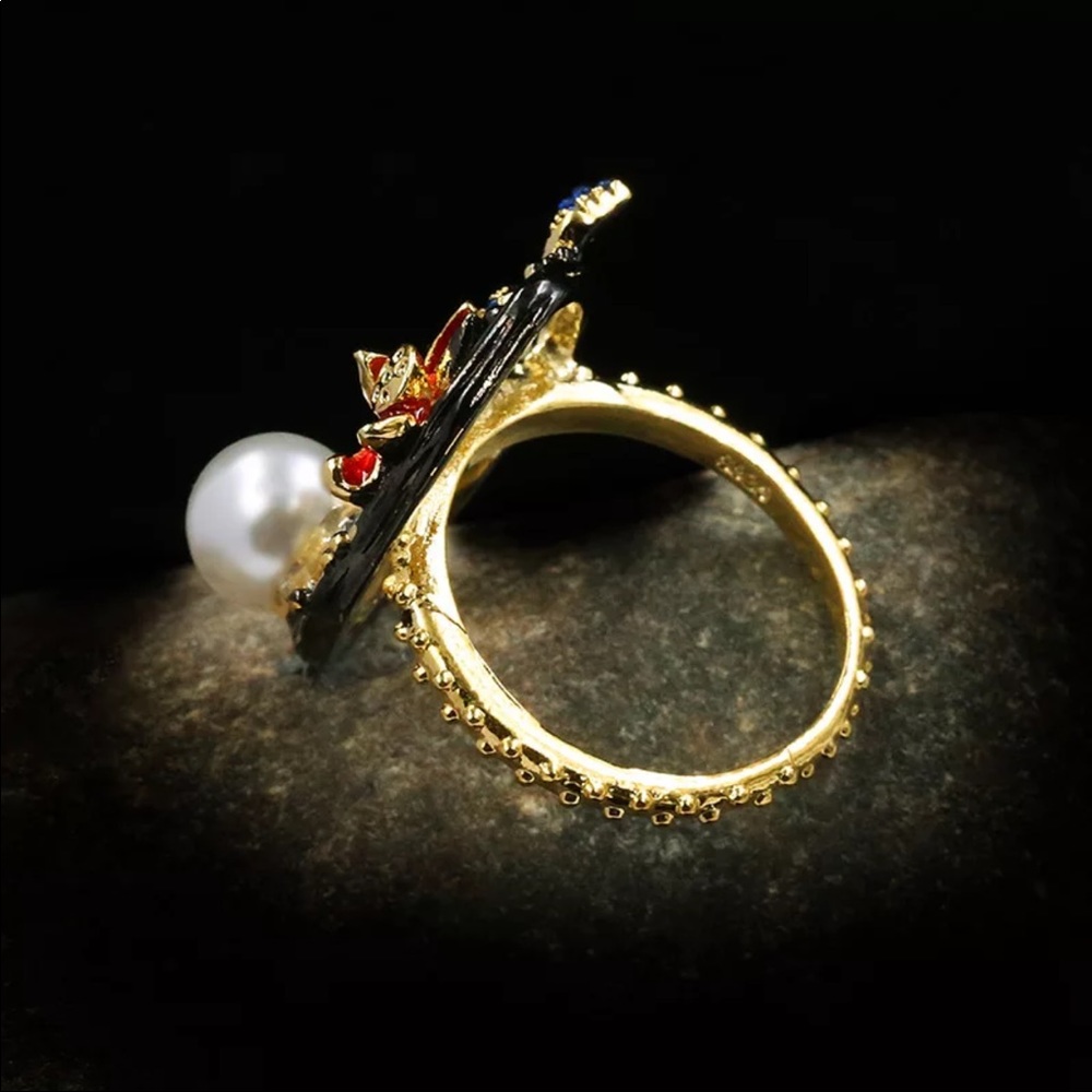 Ring π βNight on the Lakeβ Freshwater Pearl - Picture 4 of 5